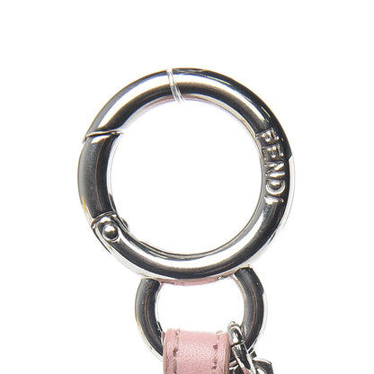 Fendi Fox Fur Shiny Nappa Bi-Color R ABCharm Bag Charm Rosa Chiaro Blue Bubblegum 7 of 7
