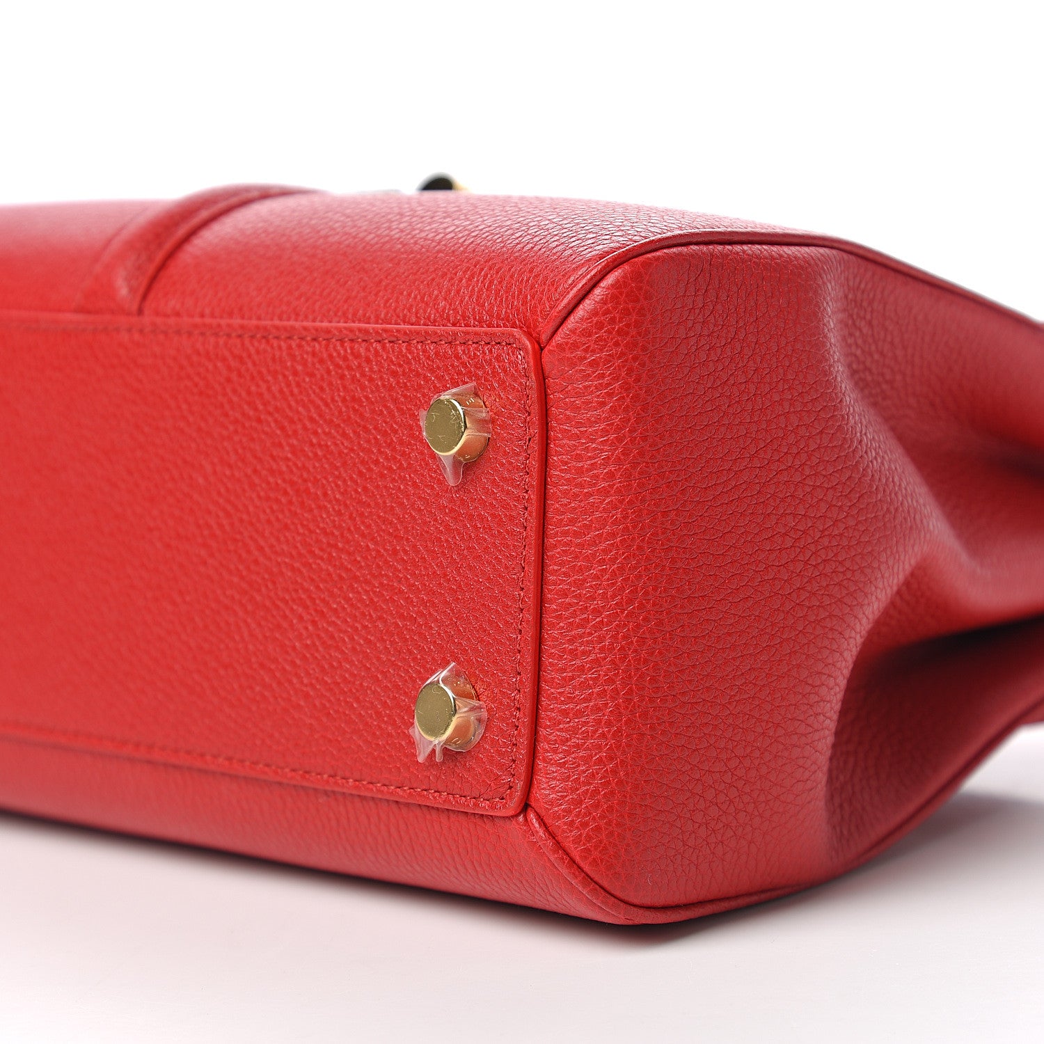 Celine Grained Calfskin Small 16 Top Handle Bag Red 8 of 9