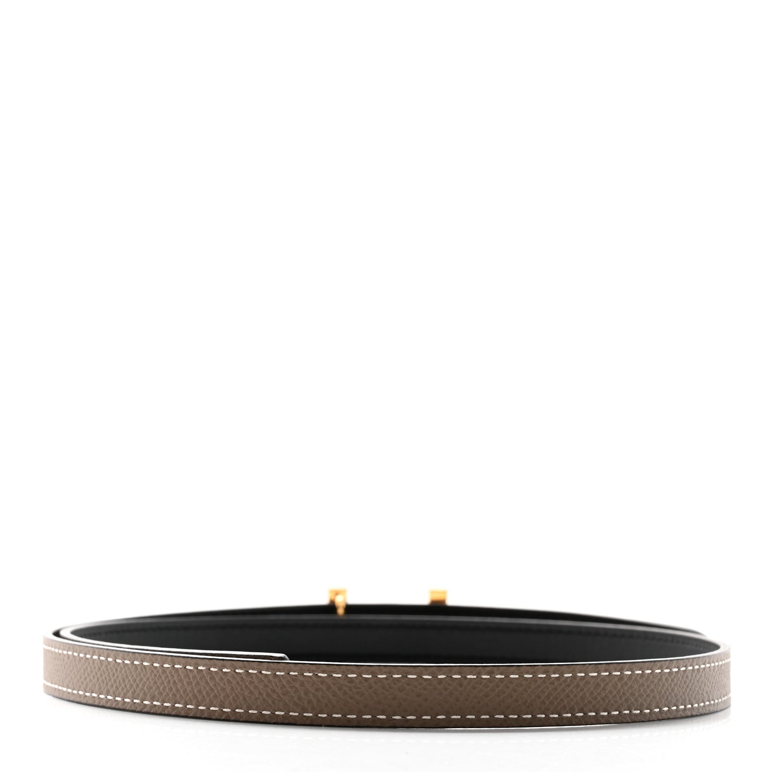 Hermes Epsom Swift 13mm Focus Belt 70 28 Black Etoupe 2 of 8