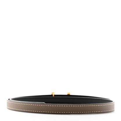 Hermes Epsom Swift 13mm Focus Belt 70 28 Black Etoupe 2 of 8