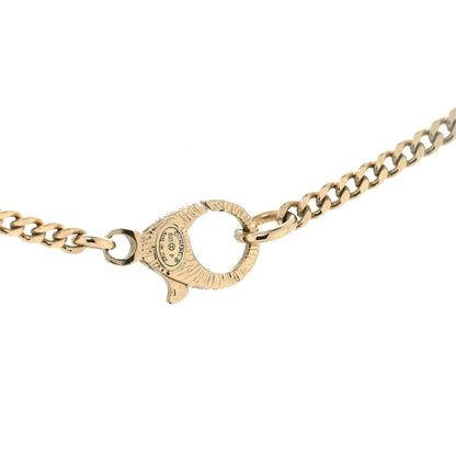 Chanel Crystal Lambskin Chain CC N°5 Necklace Gold Black 4 of 5