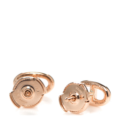 Hermes 18K Rose Gold TPM Farandole Stud Earrings 3 of 5