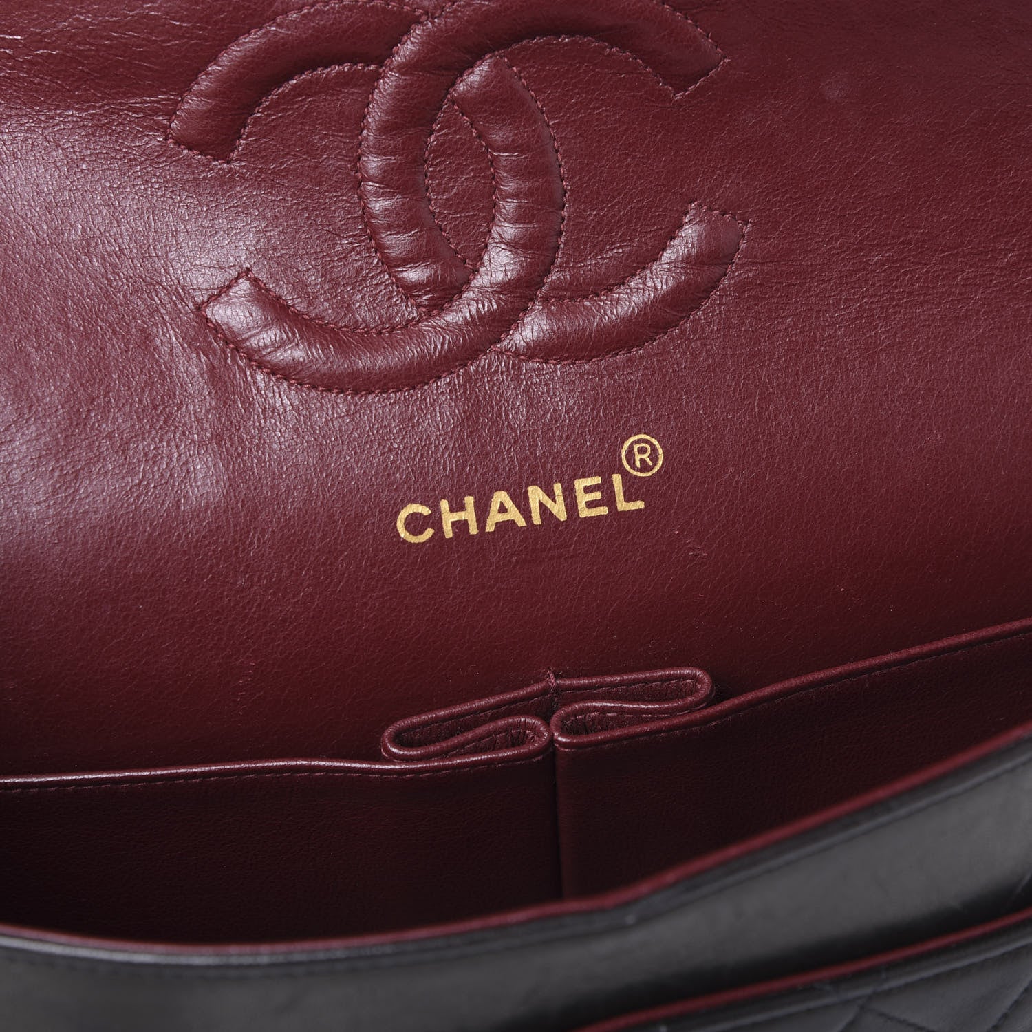 Chanel Lambskin Quilted Medium Double Flap Black 5 of 9