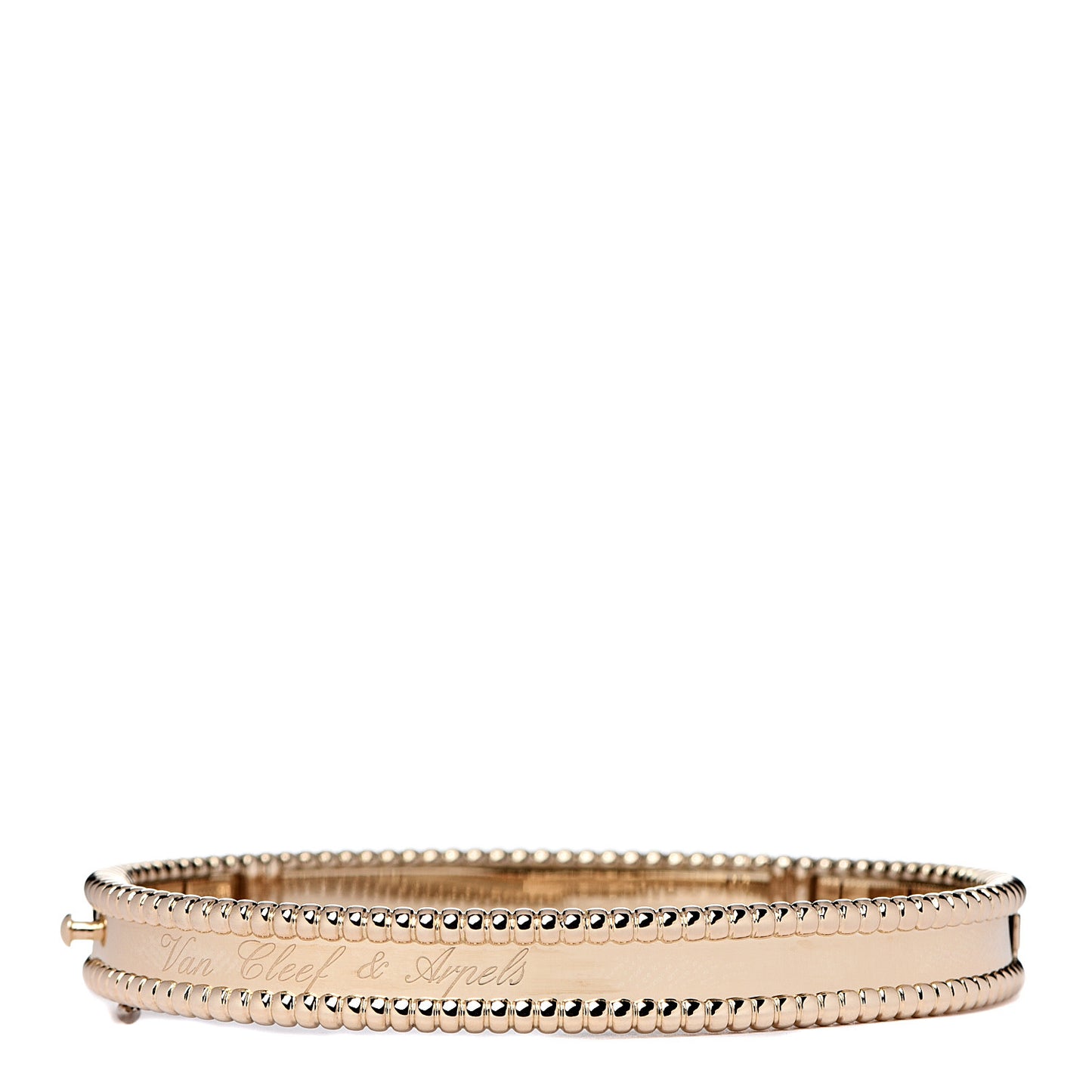 18K Yellow Gold Perlee Signature Bangle Bracelet M