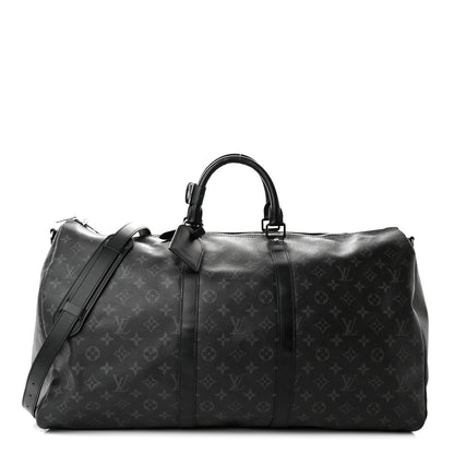 Louis Vuitton Monogram Eclipse Keepall Bandouliere 55 1 of 19