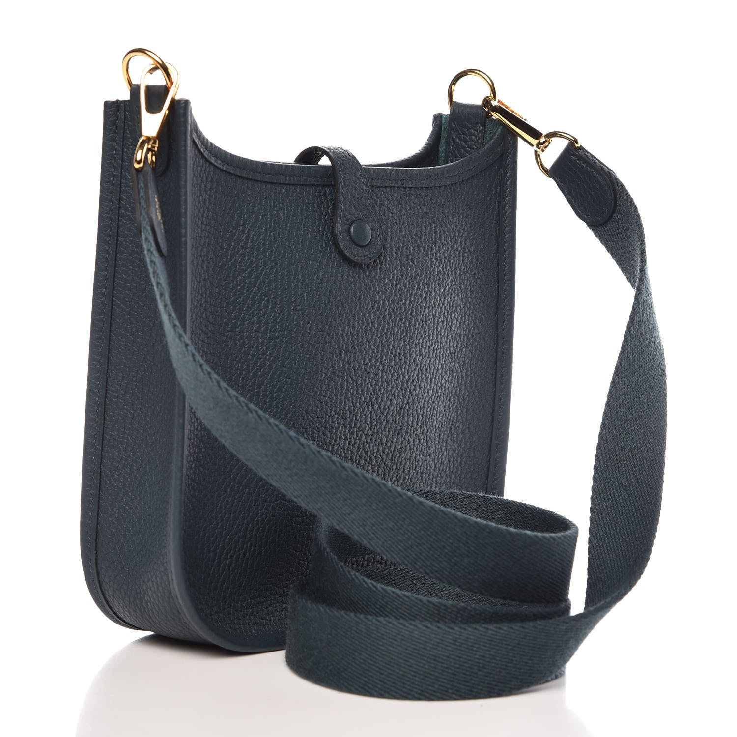 Hermes Taurillon Clemence Evelyne TPM Vert Cypress 3 of 9
