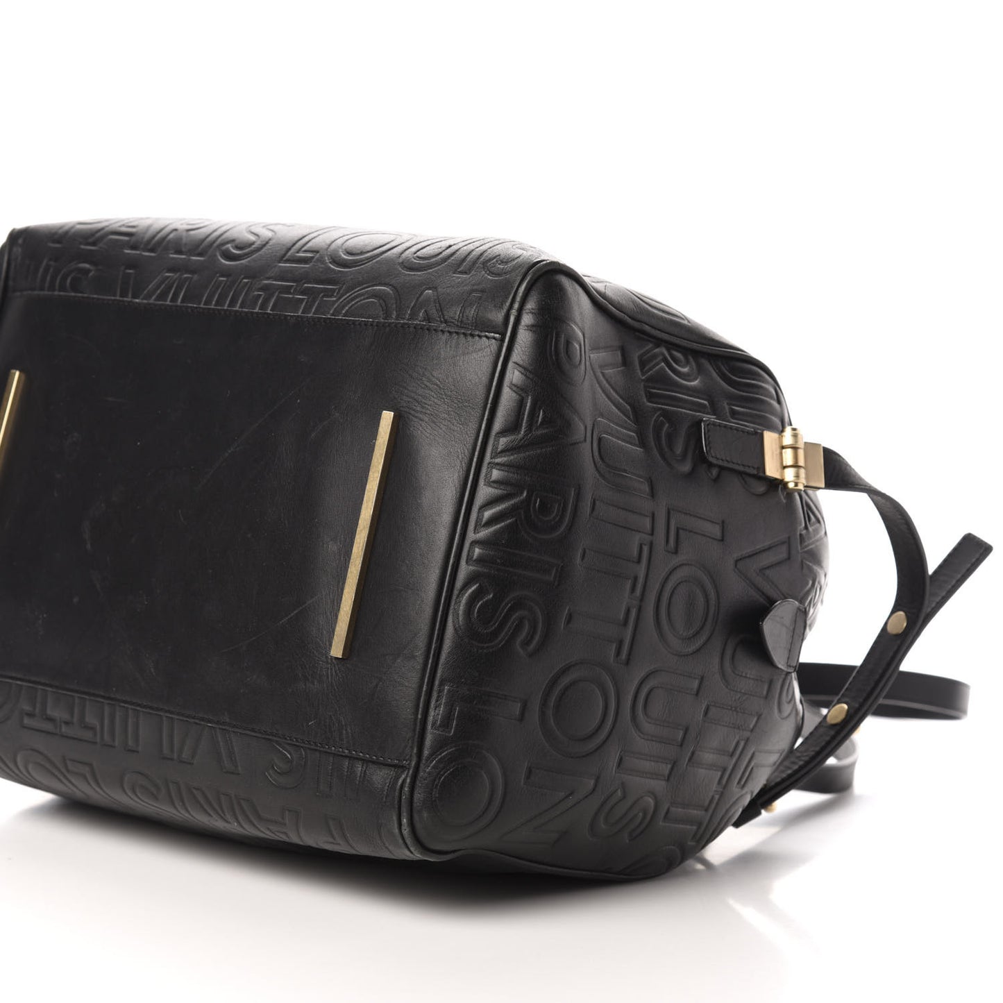 Calfskin Embossed Speedy Cube 30 Black