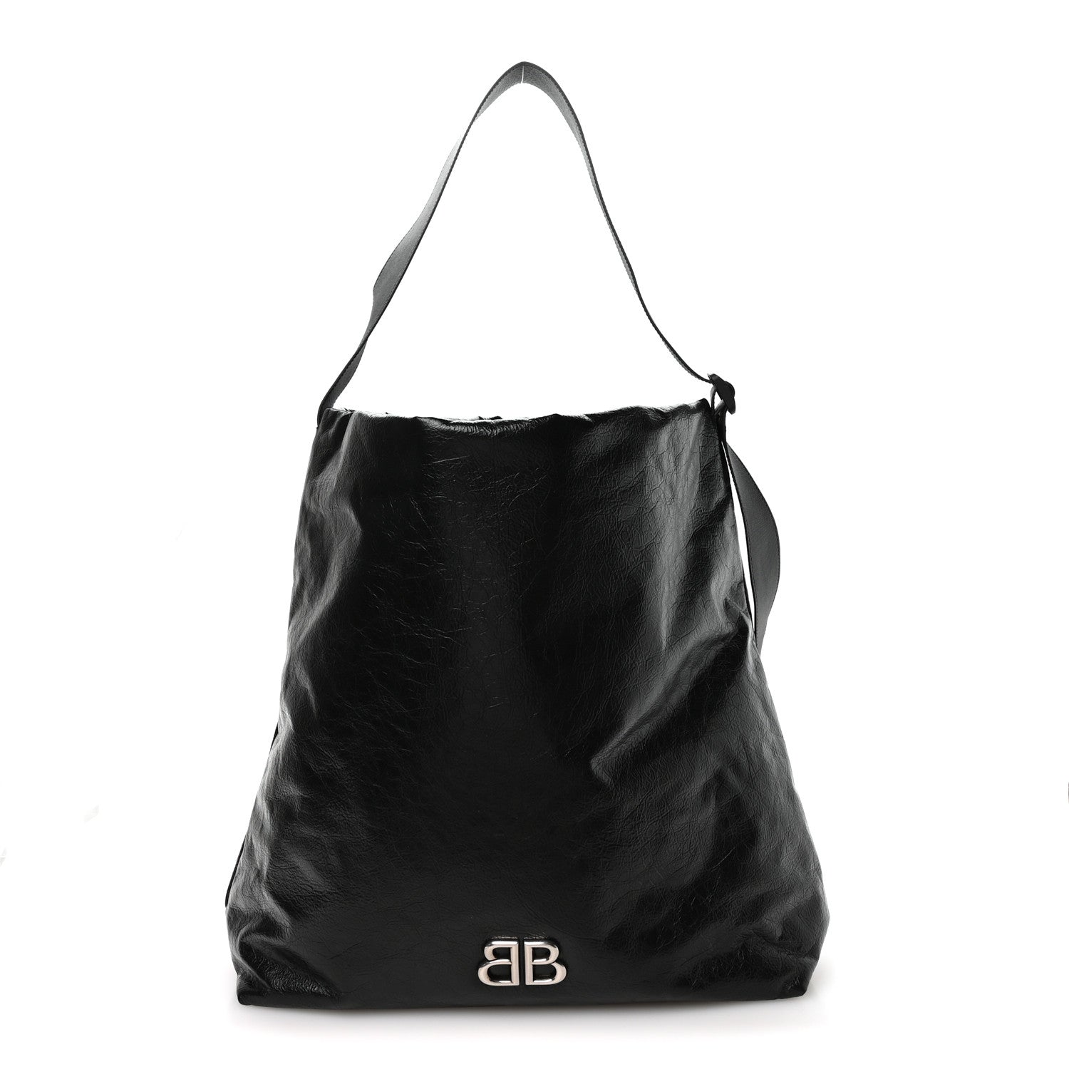 Balenciaga Arena Calfskin Large Monaco Shoulder Bag Black 1 of 10