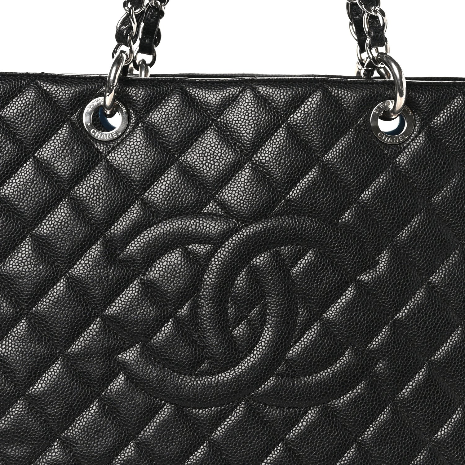 Chanel Caviar Quilted XL Grand Shopping Tote GST Black 9 of 11