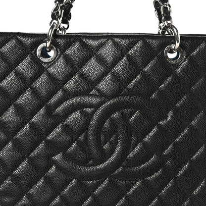 Chanel Caviar Quilted XL Grand Shopping Tote GST Black 9 of 11