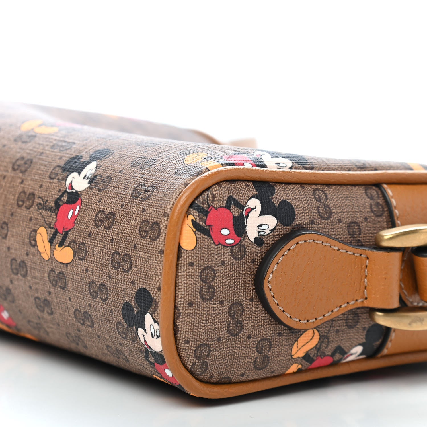 Gucci X DISNEY Mini Vintage GG Supreme Monogram Mickey Mouse Shoulder Bag Beige Vintage Sun Oil 9 of 9