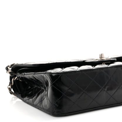 Chanel Glazed Calfskin Quilted Medium Double Flap Black 9 of 10
