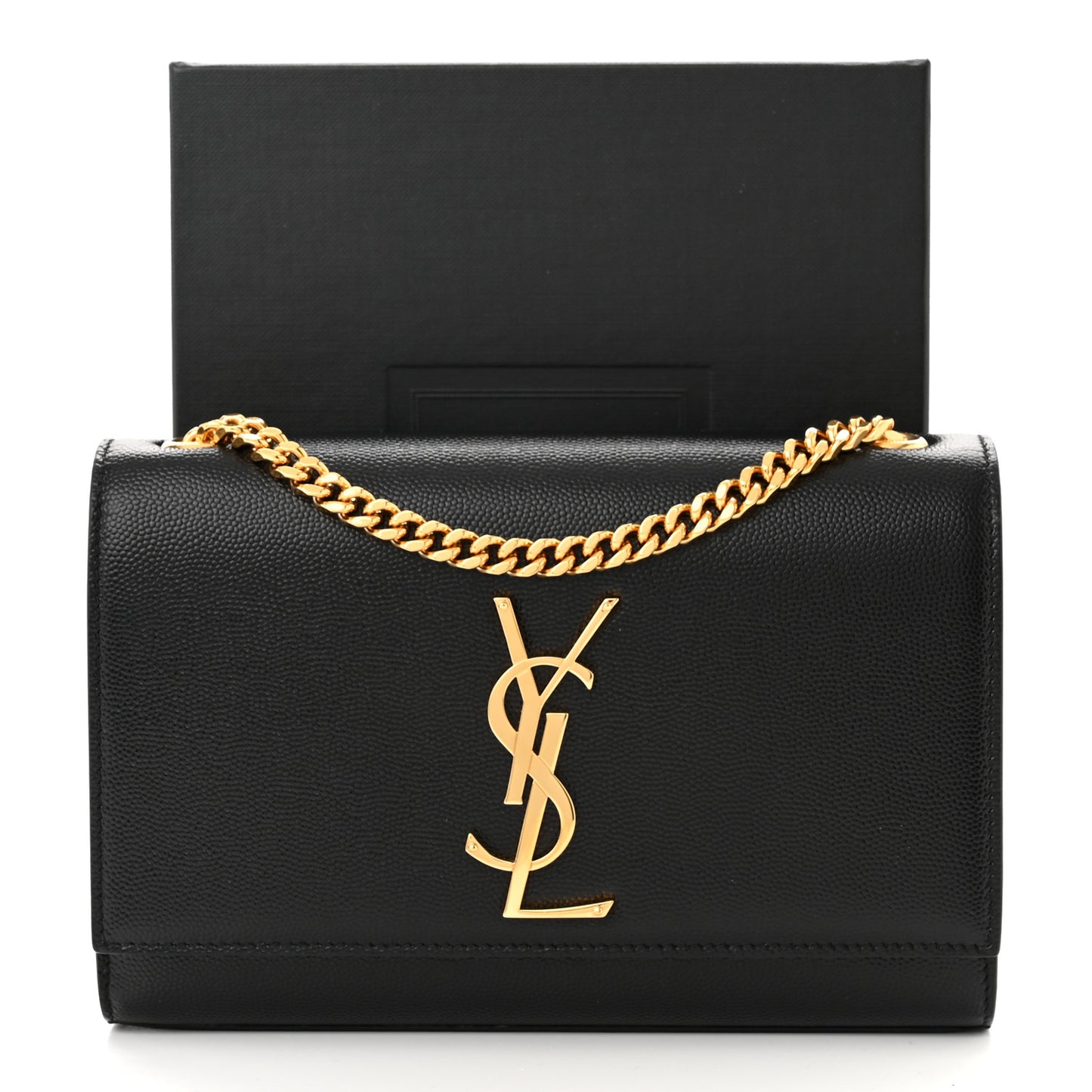 Grain De Poudre Small Monogram Kate Satchel Black