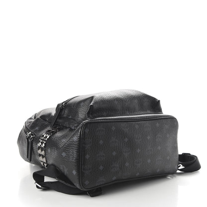 MCM Visetos Medium Side Studs Stark Backpack Black 3 of 8