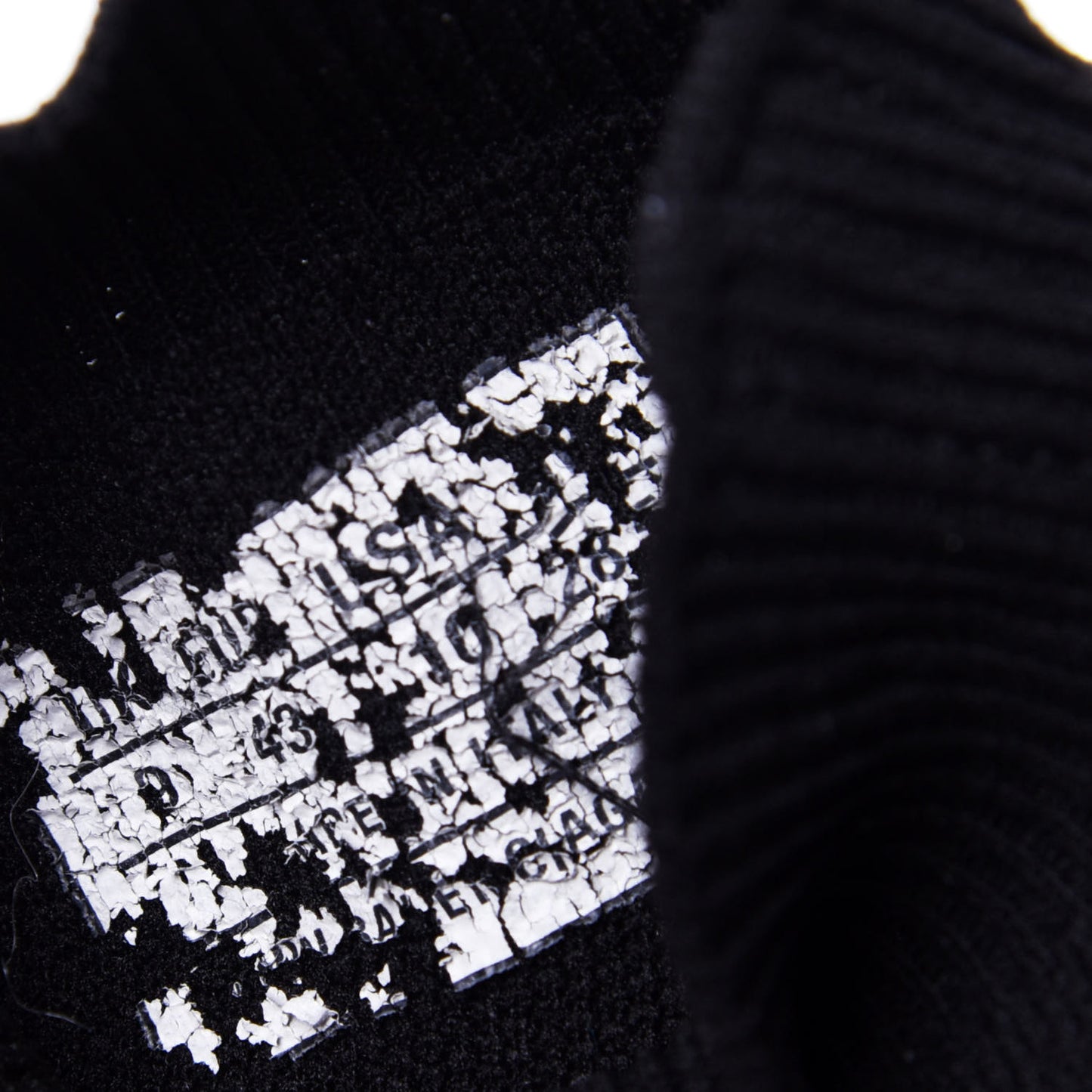 Neoprene Knit Mens Speed Sneakers 43 Black