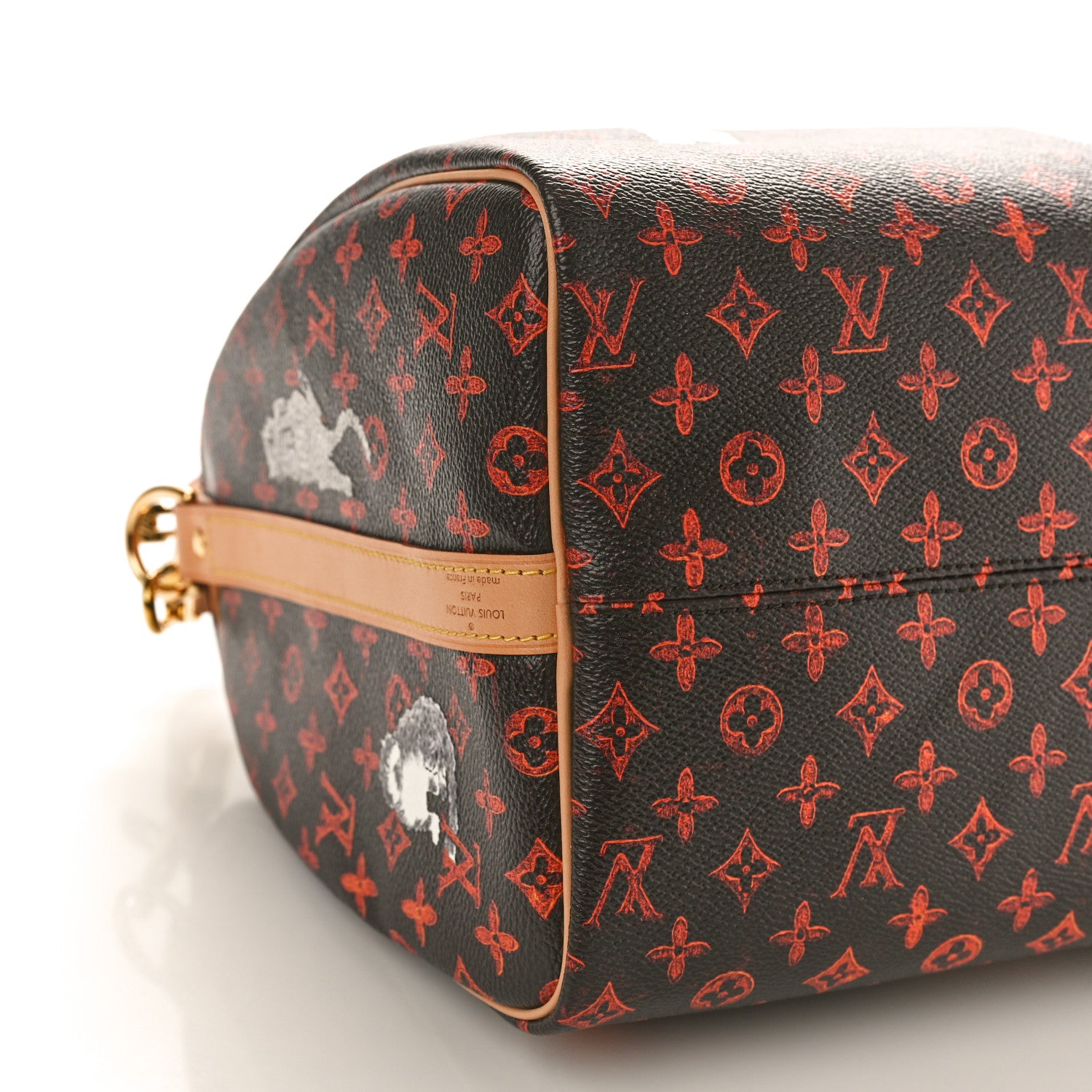 Louis Vuitton Catogram Speedy Bandouliere 30 Marron 9 of 11