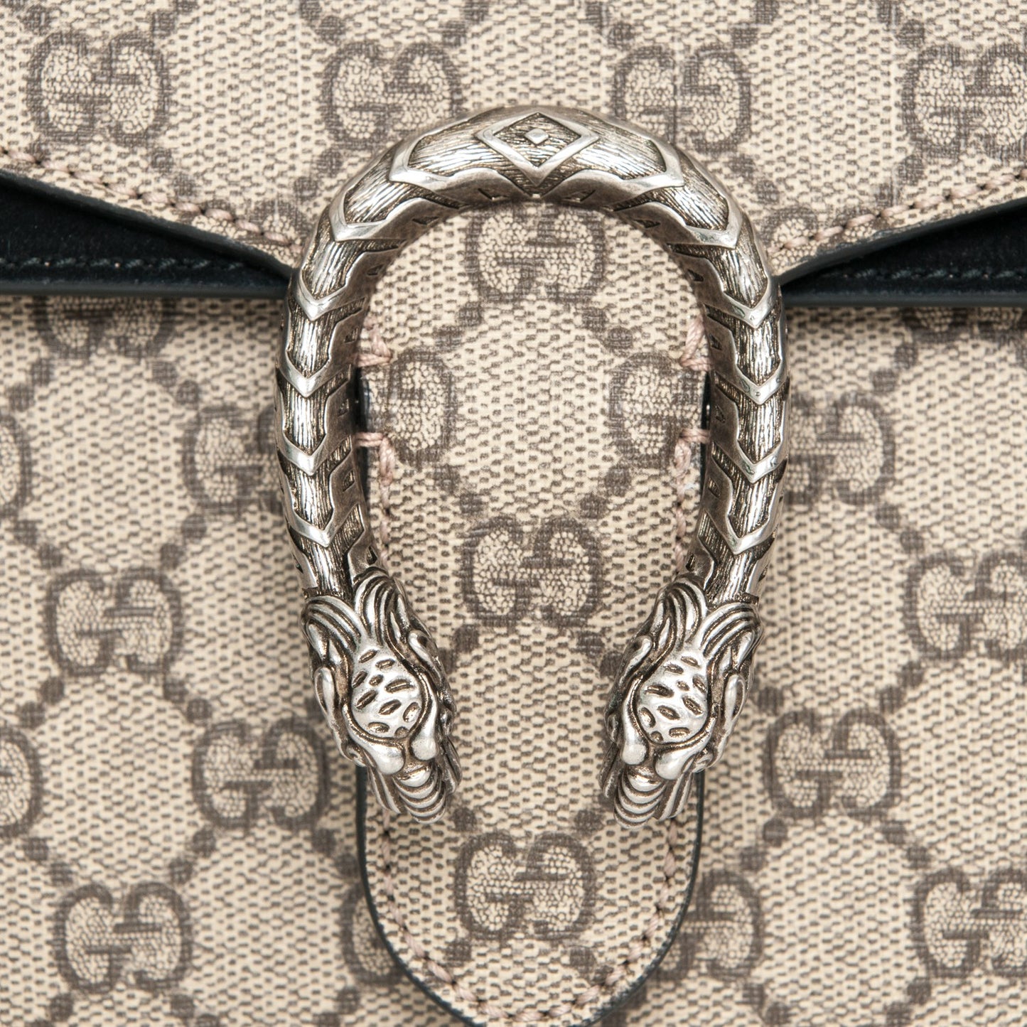 GG Supreme Monogram Mini Dionysus Shoulder Bag Black