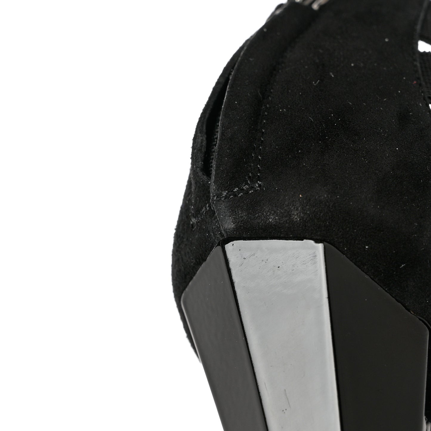 Nappa Elastic Moony Kid Heeled Sandals 37.5 Black