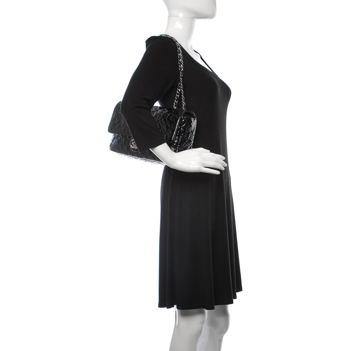 Patent Large Lucky Symbols Flap Black
