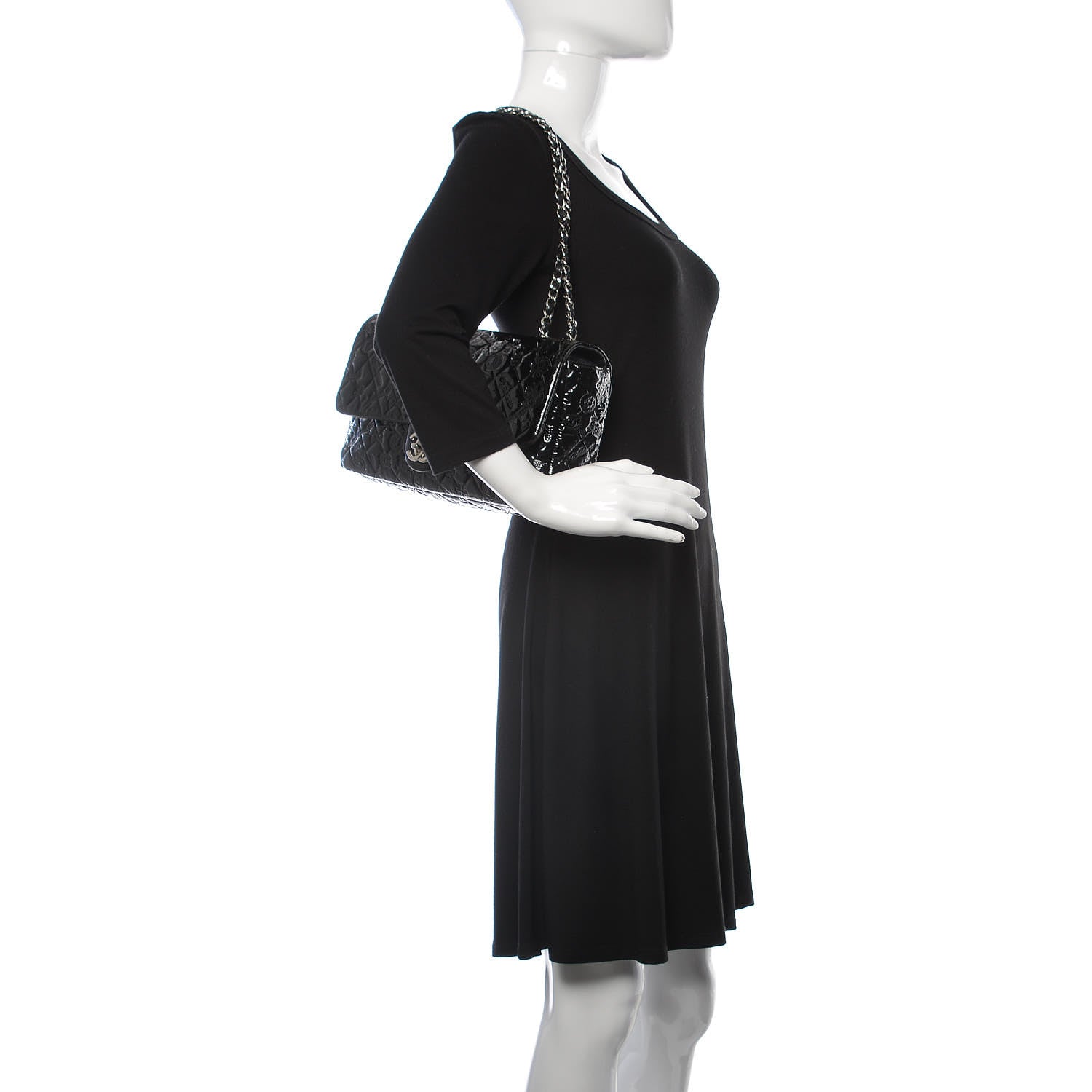 Chanel Patent Large Lucky Symbols Flap Black 2 of 11