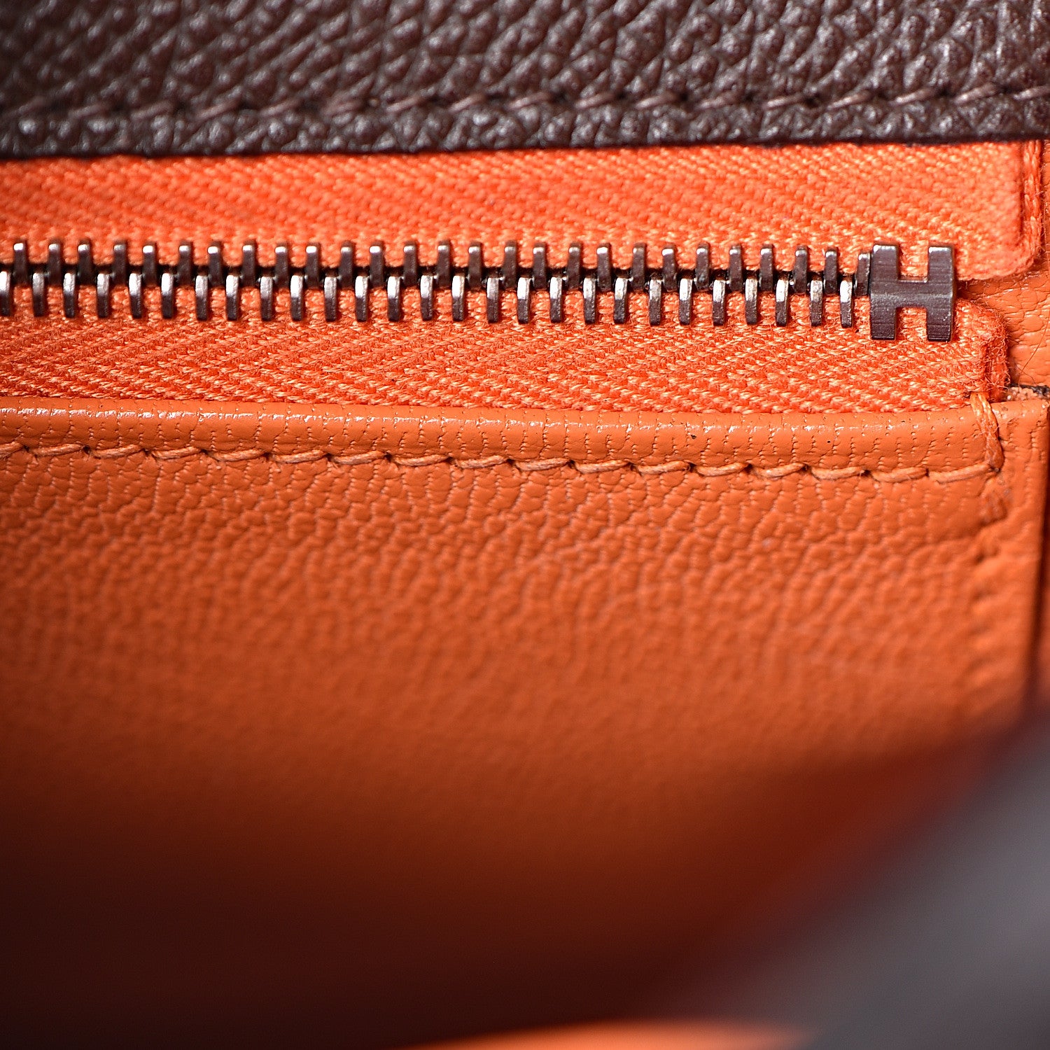 Hermes Epsom Kelly Retourne 32 Chocolate Orange 22 of 46