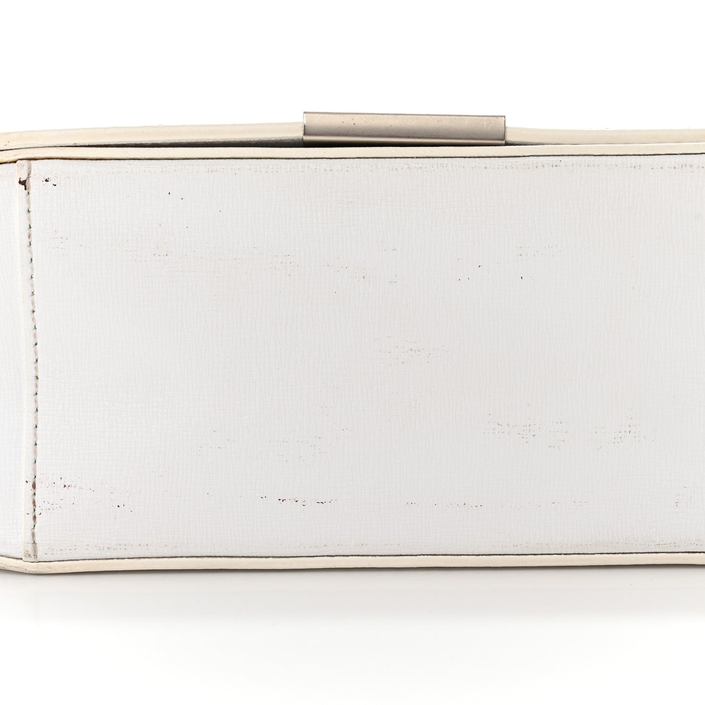 Calfskin Diag Striped Belt Bag Crossbody White Black