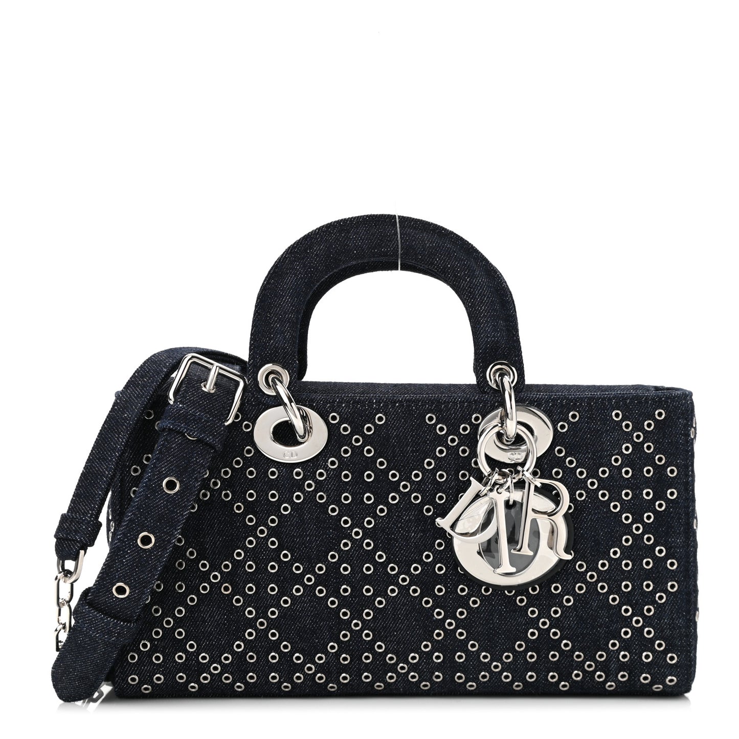Denim Cannage East West Lady Dior Black