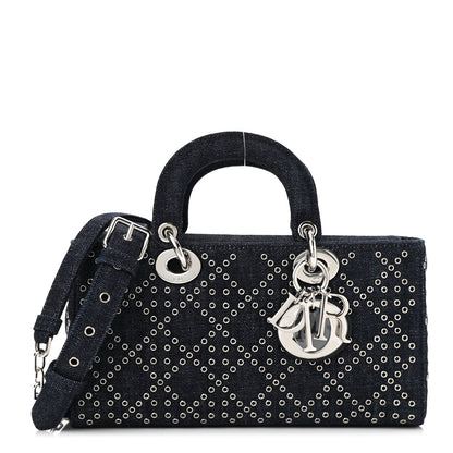 Christian Dior Denim Cannage East West Lady Dior Black 1 of 9