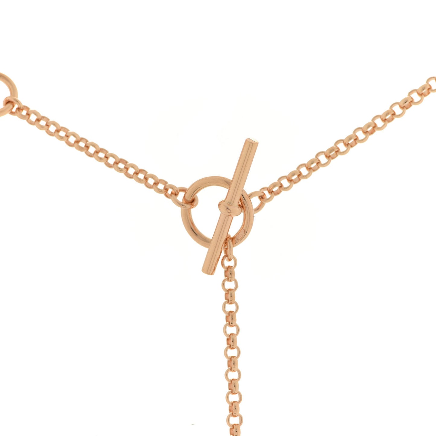 18K Rose Gold Diamond Gambade Necklace