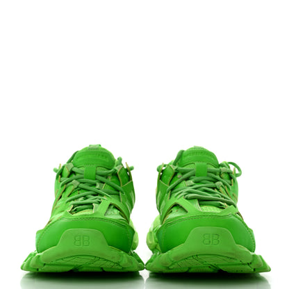 Balenciaga Mesh Nylon Mens Track Sneakers 40 Monocolor Fluo Green 2 of 8
