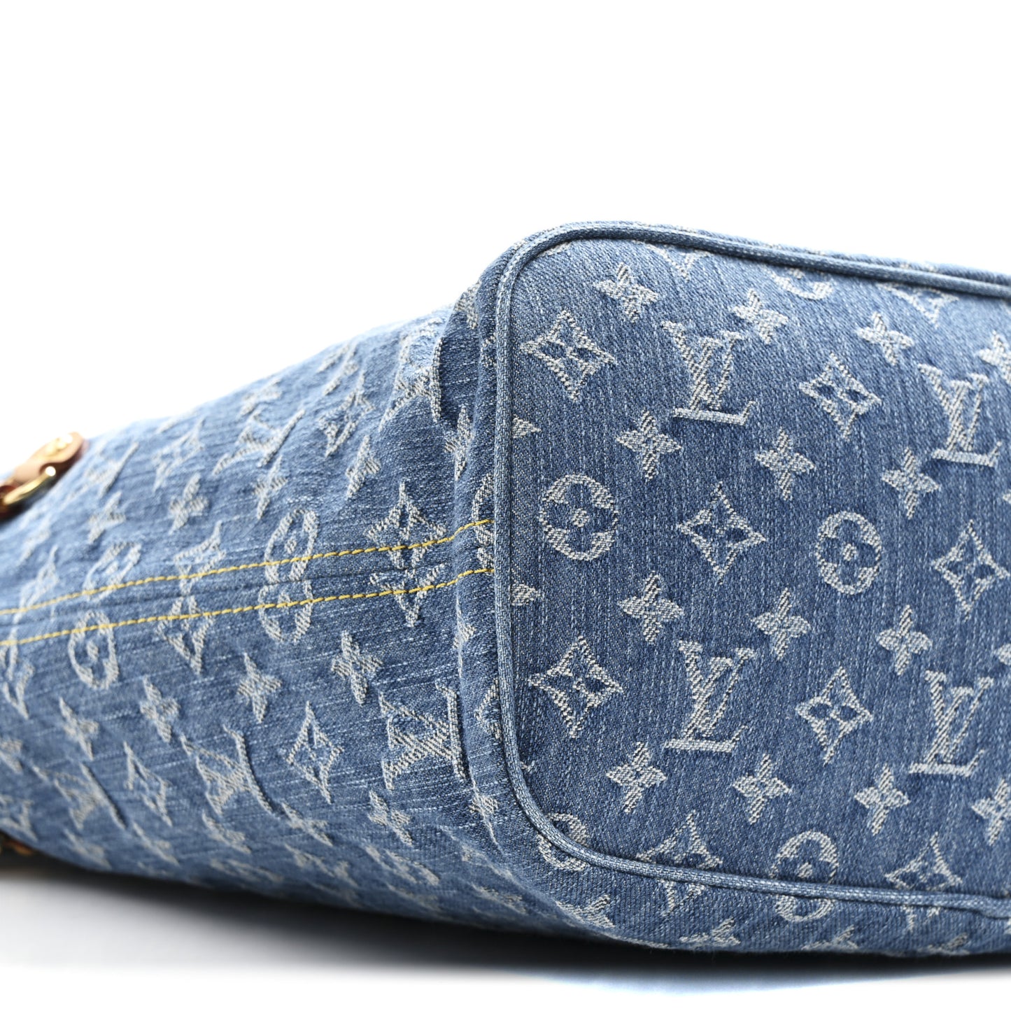 Monogram Denim Neo Neverfull MM Blue