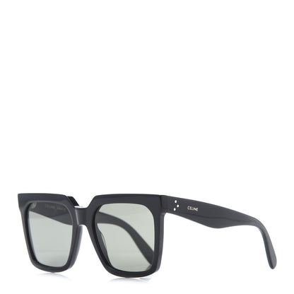 Celine Acetate Polarized Oversized Sunglasses CL4055IN Black 1 of 8