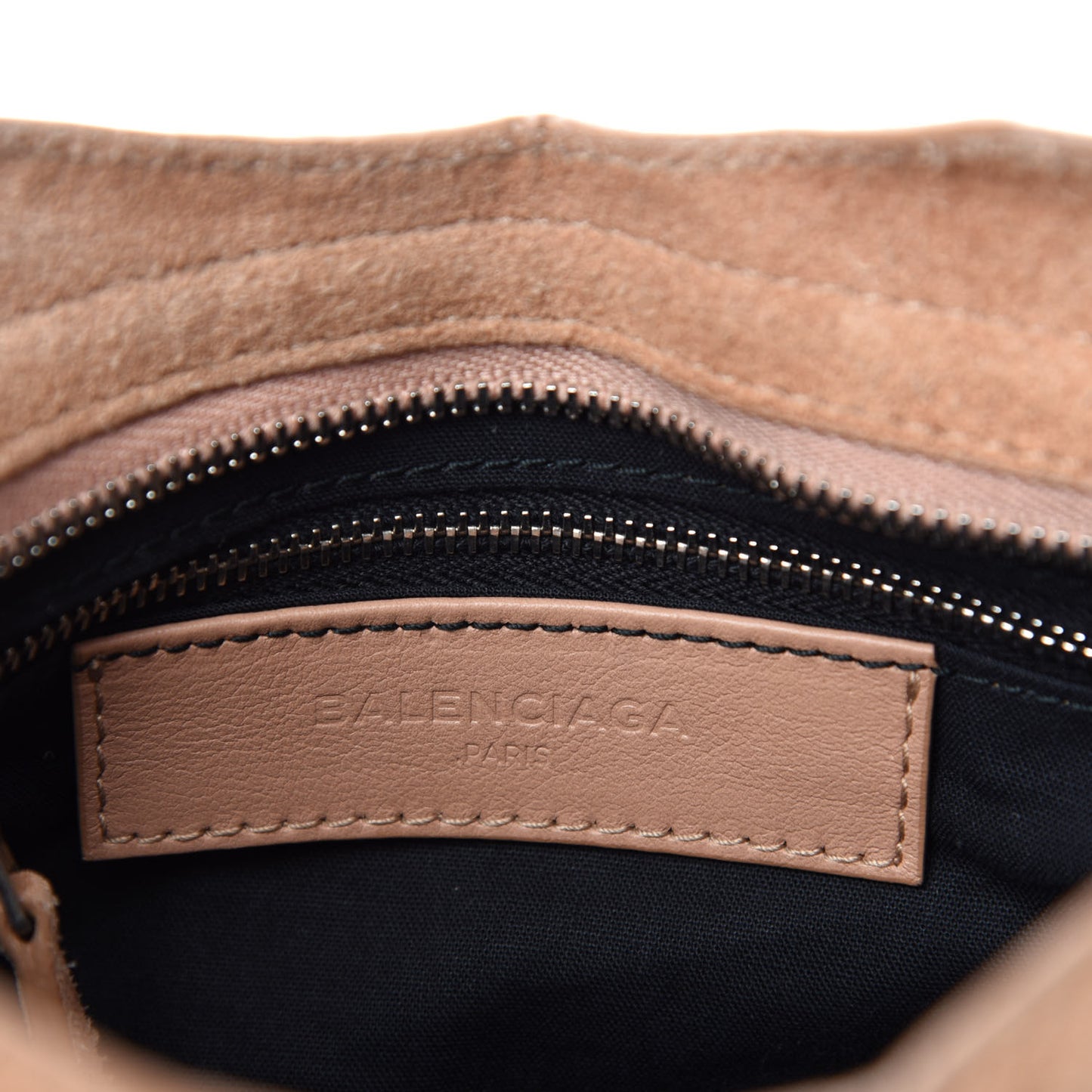 Suede Giant 12 Silver Hardware Mini City Beige