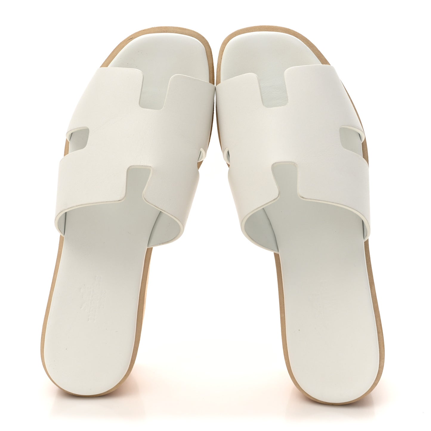 Calfskin Cork Eze 30 Sandals 36 White