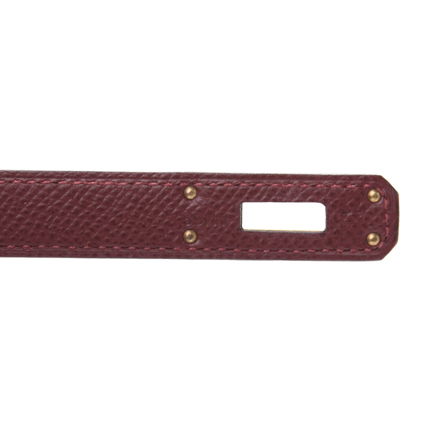 Epsom Kelly Cut Clutch Pochette Rouge H