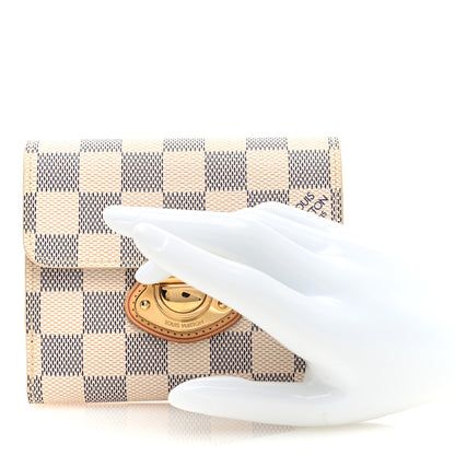 Louis Vuitton Damier Azur Joey Wallet 2 of 6