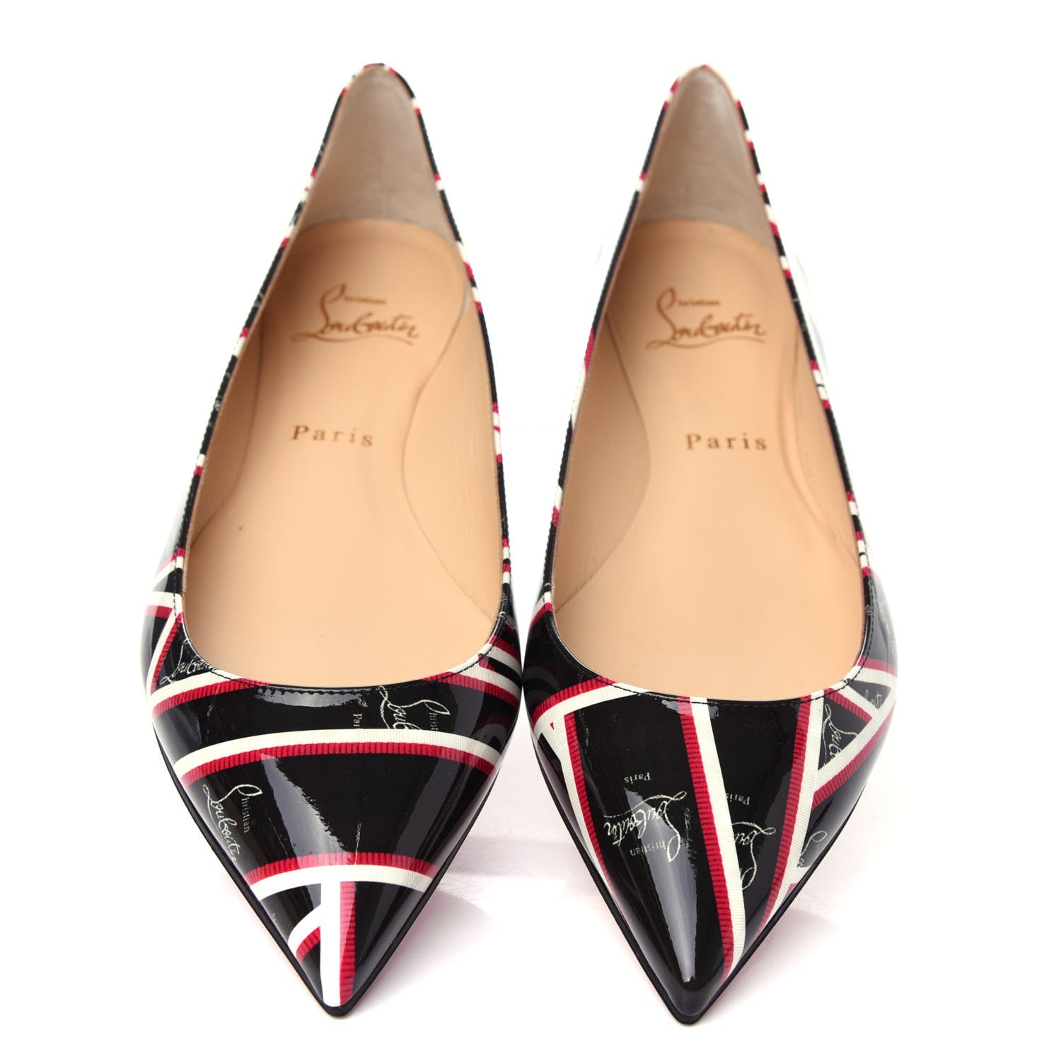 Christian Louboutin Patent Ribbon Ballalla Flats 37.5 Multicolor 5 of 10