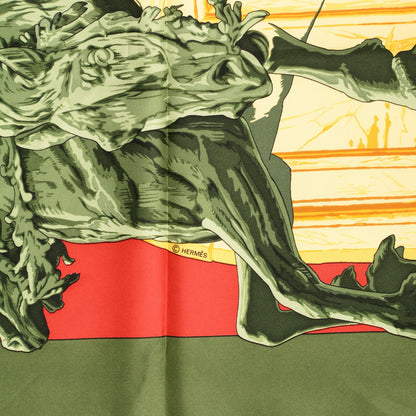 Hermes Silk La Fontaine De Bartholdi Scarf 90 4 of 7