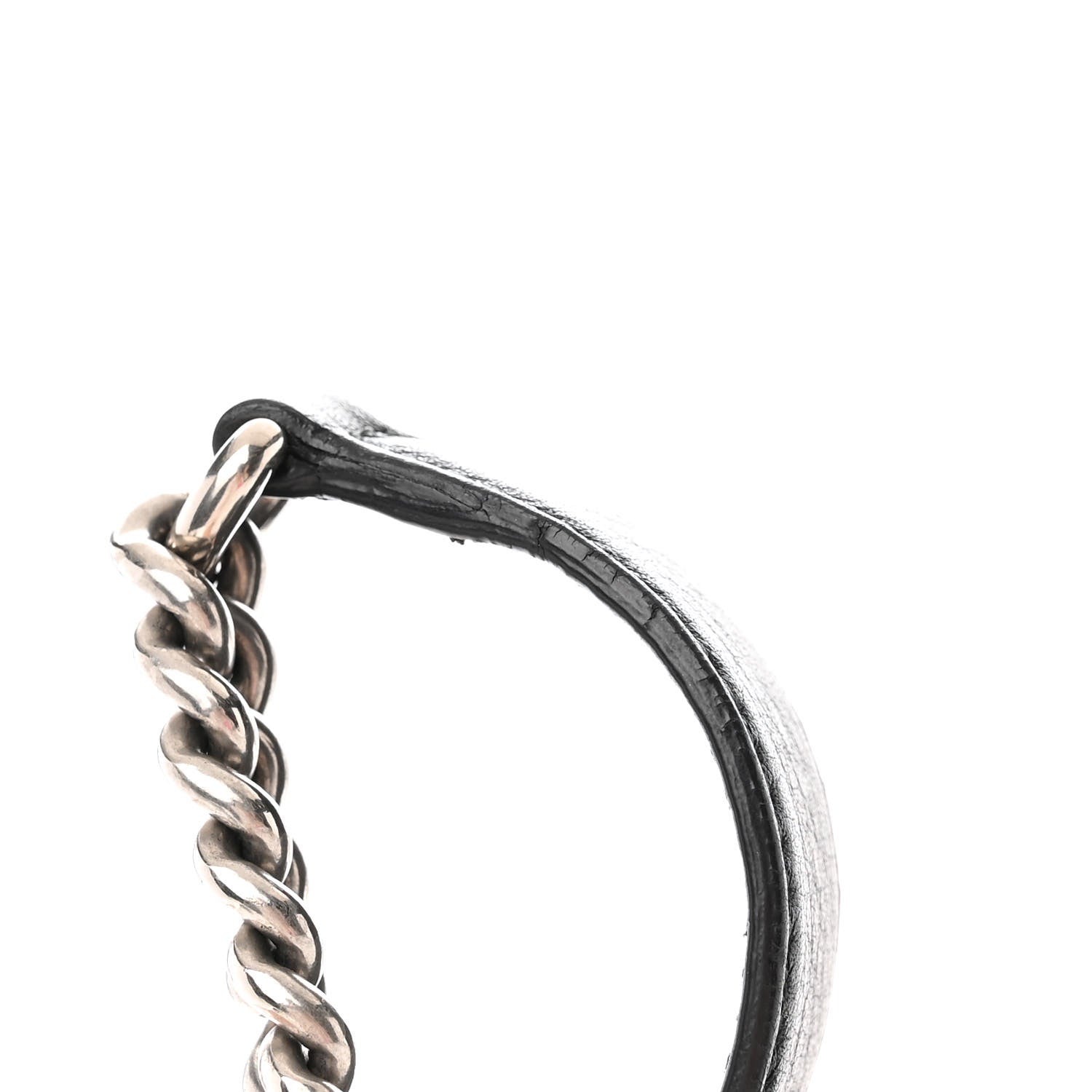 Gucci Pebbled Calfskin Studded Medium Soho Chain Shoulder Bag Black 16 of 19