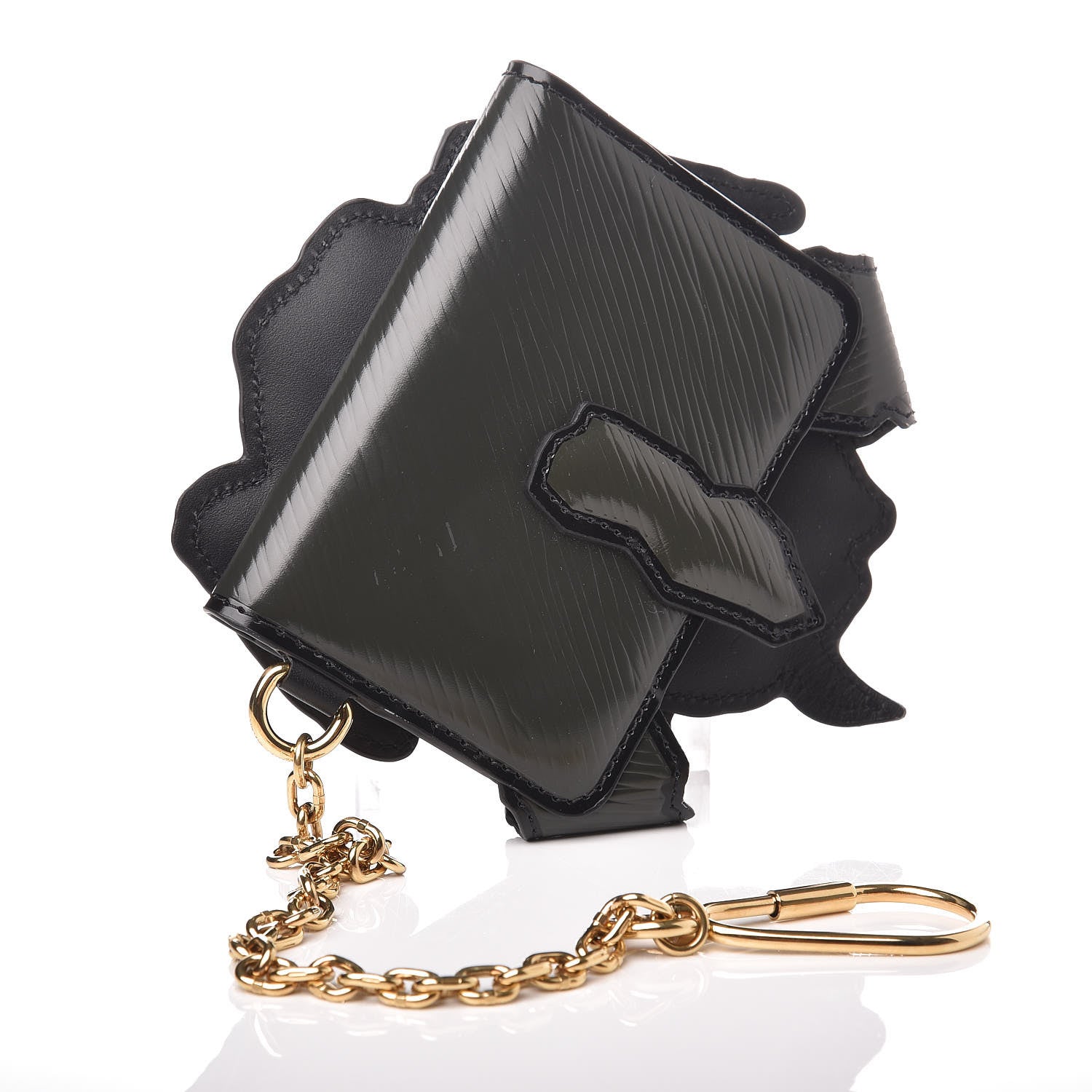 Louis Vuitton Calfskin Epi Catogram Dog Card Holder Gris 3 of 6