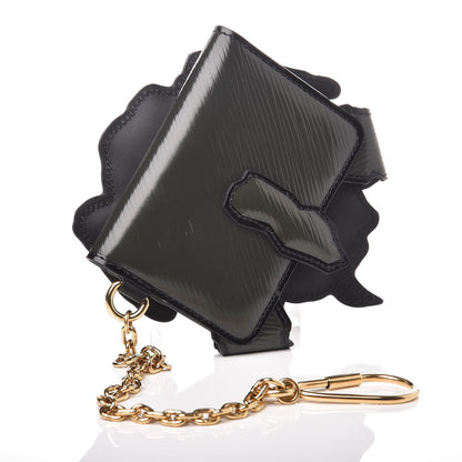 Louis Vuitton Calfskin Epi Catogram Dog Card Holder Gris 3 of 6