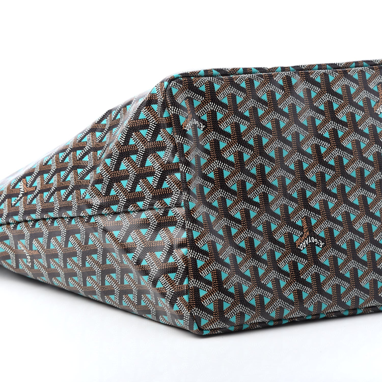 Goyard Goyardine Saint Louis Claire Voie GM Black Blue 8 of 9