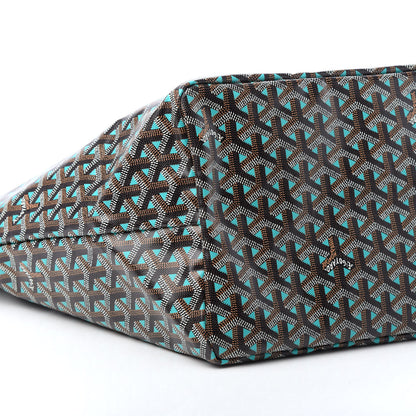 Goyard Goyardine Saint Louis Claire Voie GM Black Blue 8 of 9