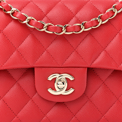 Chanel Caviar Quilted Small Double Flap Red 8 of 11