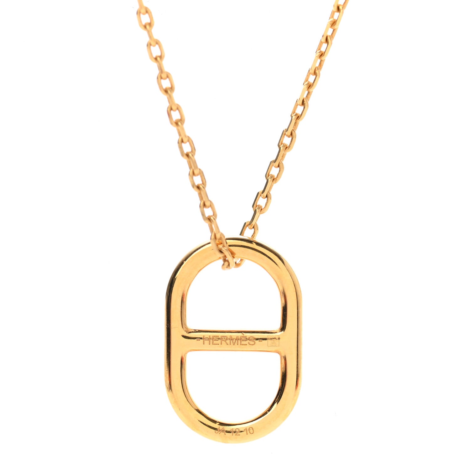 Hermes Swift O'Maillon Pendant Necklace Black 5 of 5