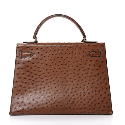 Hermes Ostrich Kelly Sellier 32 3 of 48