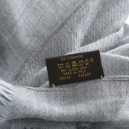 Louis Vuitton Woven Cashmere Travel Shawl Grey 3 of 4