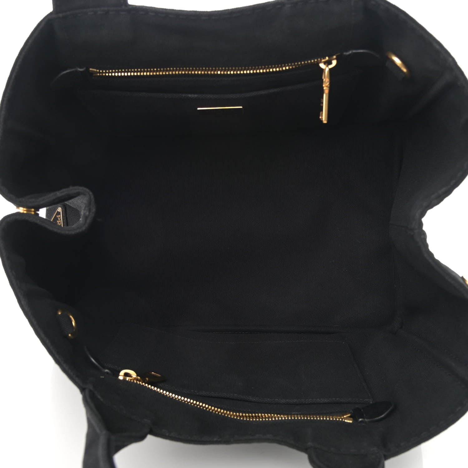 Prada Canapa Logo Tote Black 5 of 12