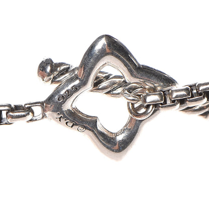 David Yurman Sterling Silver 25mm Quatrefoil Chain Necklace 4 of 5