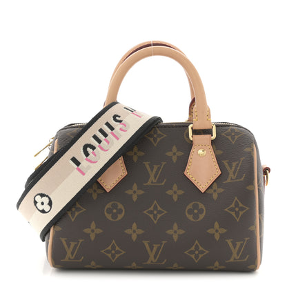 Louis Vuitton Monogram Speedy Bandouliere 20 Black 1 of 10